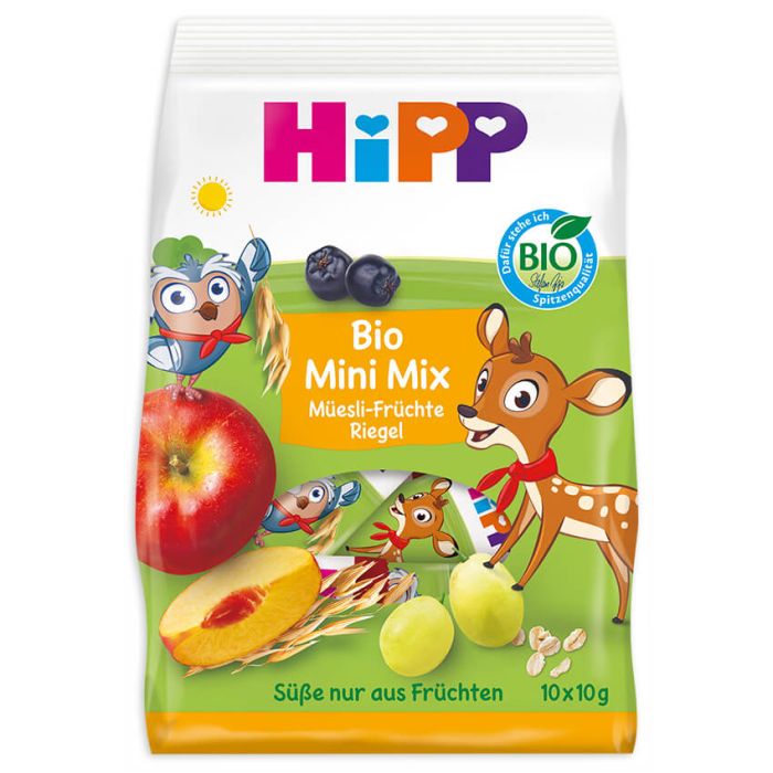 HiPP Organic Mini Mix Muesli Fruit Bars (100g)