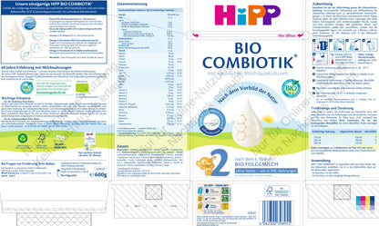 HiPP 2 BIO COMBIOTIK® OHNE STÄRKE (600g)