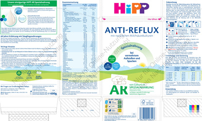 HiPP Anti-Reflux SPEZIALNAHRUNG (600g)